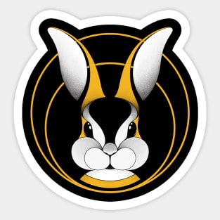 Yellow Rabbit 2 Sticker